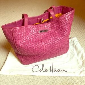 Cole Haan Fuschia Pink Tote Bag